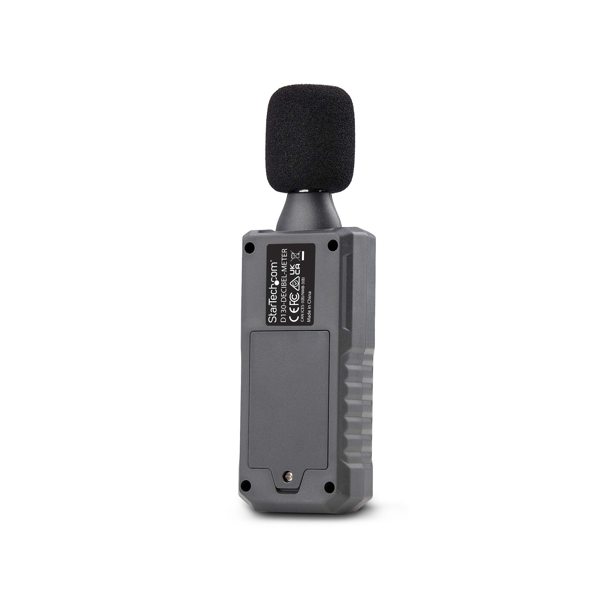 StarTech.com Sonomètre Numérique Portable avec Grand Écran LCD, Lecteur de Niveau de Bruit/Décibel pour Salle de Serveur/Bureau, Moniteur Audio, Gamme 30-130dBA, Lectures Min/Max précises