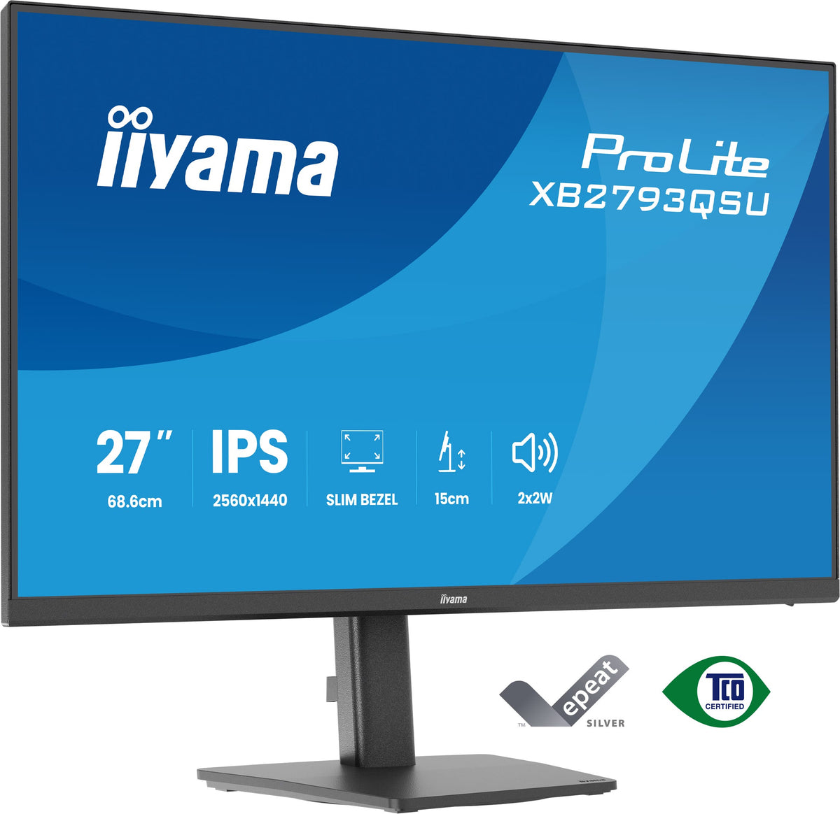 iiyama ProLite XB2793QSU-B1 Écran PC 27" Quad HD 2560 x 1440 LED Noir