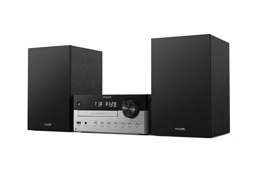 Philips TAM4205M2/12 ensemble audio pour la maison Système micro audio domestique 80 W Noir, Argent