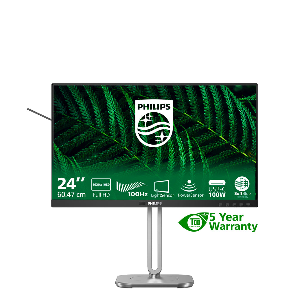 Philips 5000 series 24B2G5301/00 écran plat de PC 60,5 cm (23.8") 1920 x 1080 pixels Full HD LCD Noir