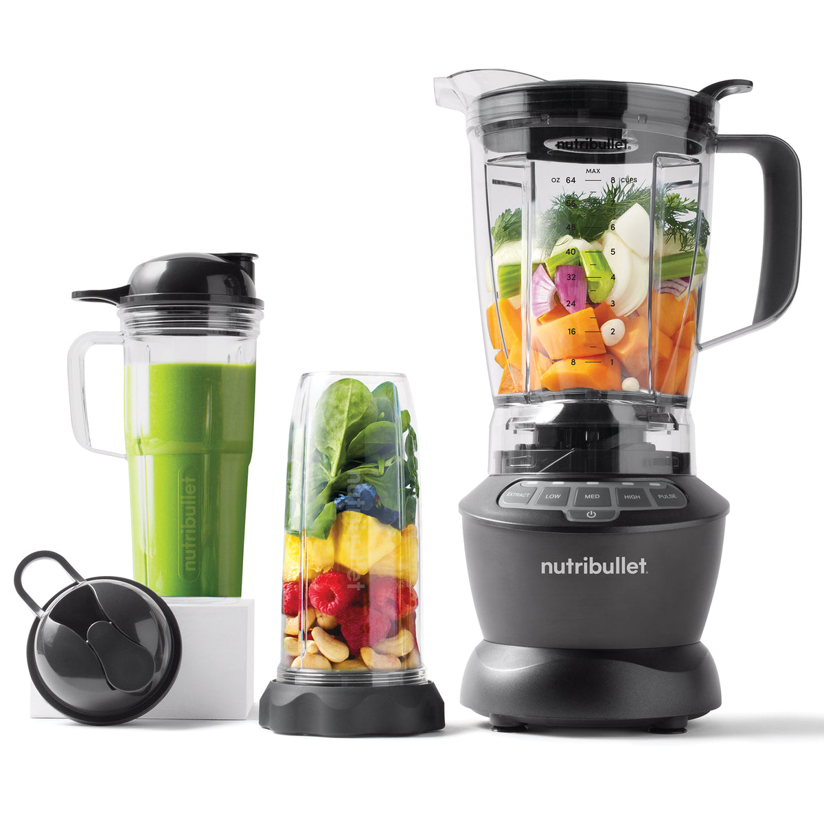 NutriBullet NBF500DG Mélangeur de table 1,9 L 1200 W, Argent