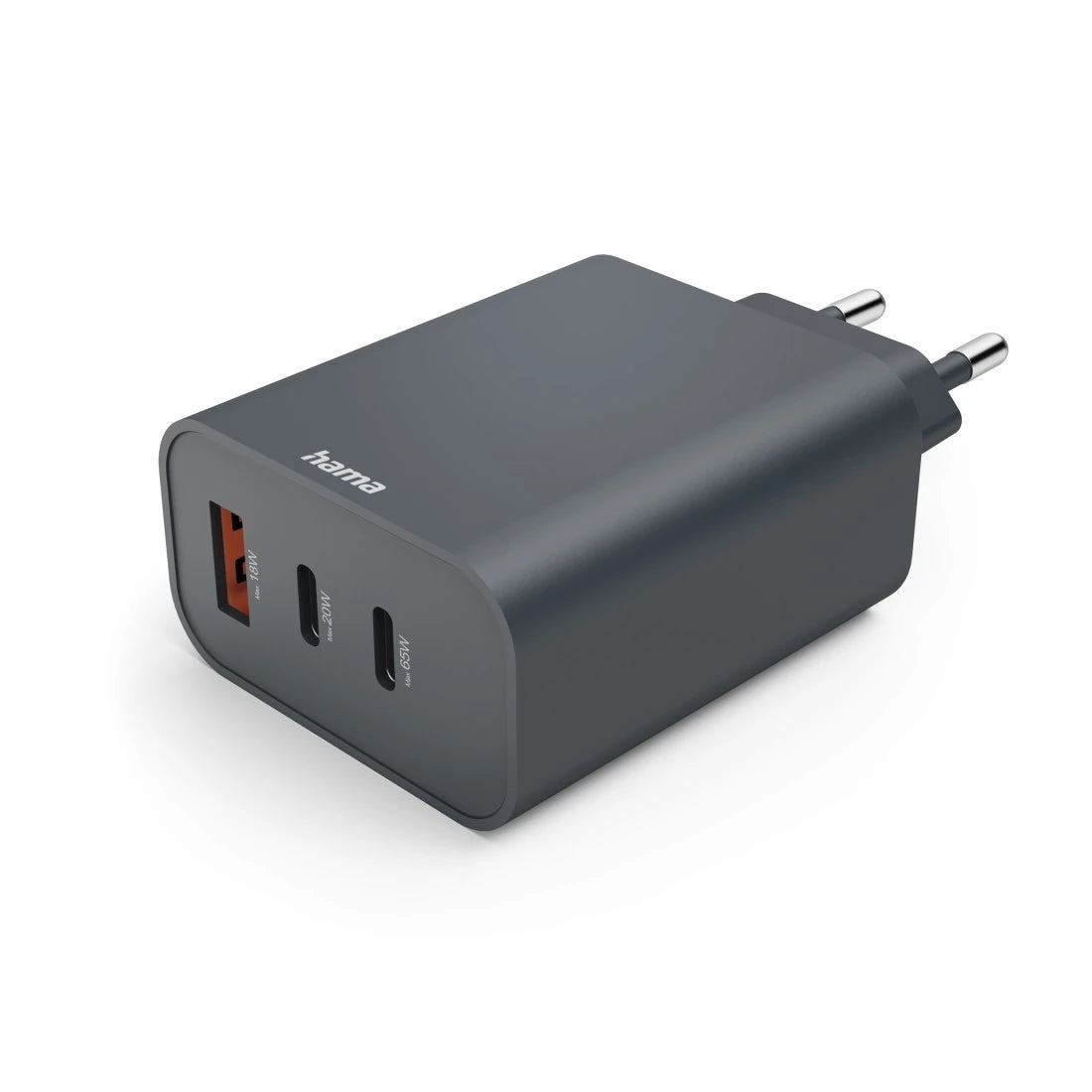 Hama 00086445 chargeur d'appareils mobiles Smartphone, Tablette Gris Secteur Charge rapide Intérieure