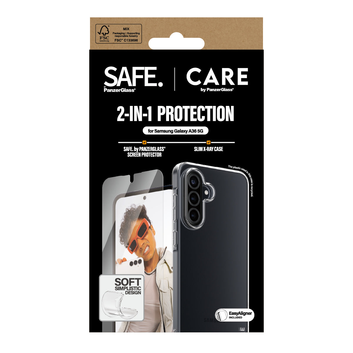 PanzerGlass PanzerGlass CARE™ by ® 2-in-1 Bundle Samsung Galaxy A36 5G Protection d'écran transparent 1 pièce(s)