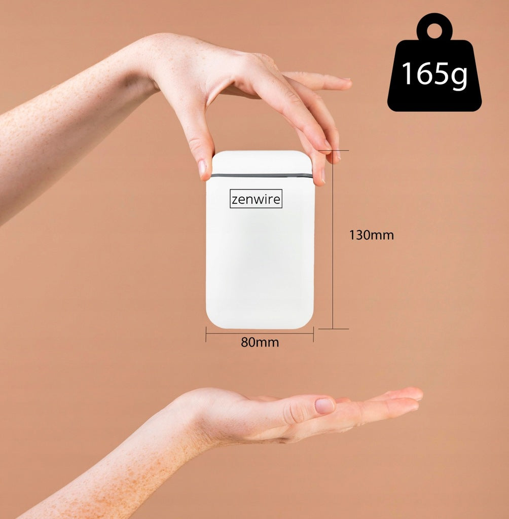 Mini-imprimante thermique portable pour étiquettes et autocollants, Bluetooth et USB-C, Zenwire TP-110