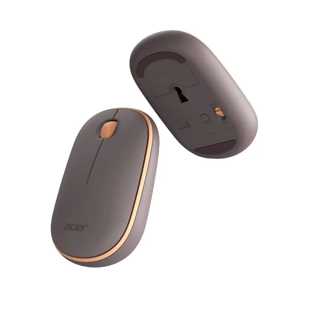 Acer Wireless Bubble Mouse - AMR100 Peach (Retail pack) souris Universel Ambidextre RF sans fil Optique 1600 DPI