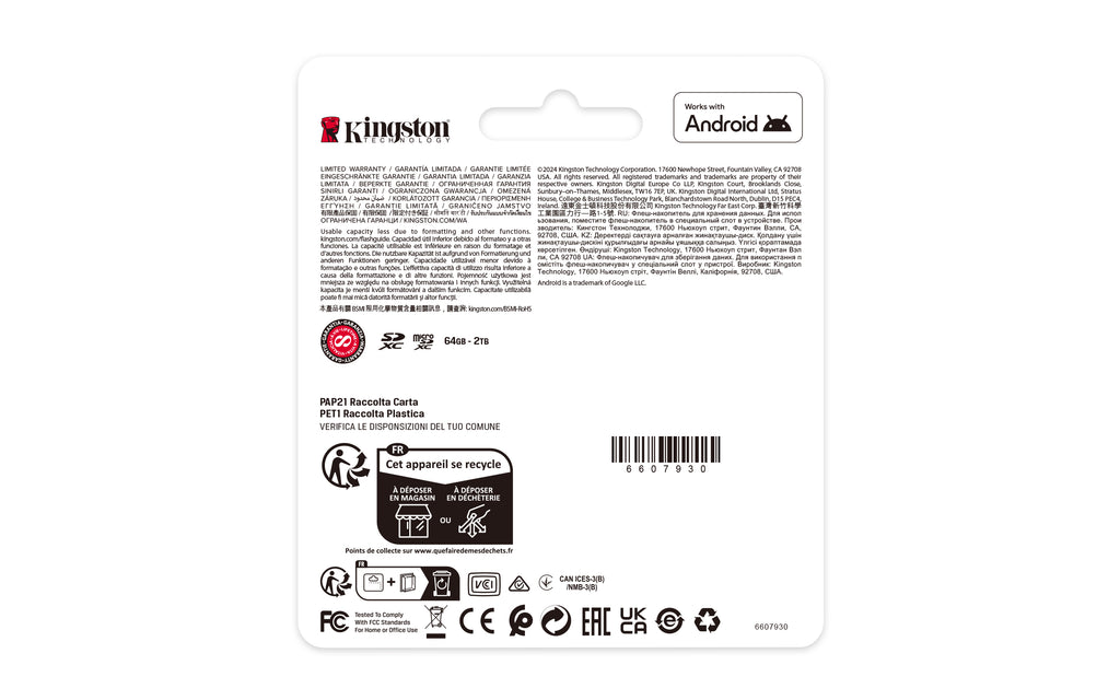 Kingston Technology 256 Go SDXC Canvas Select Plus Gen3 150 Mo/s C10 UHS-I U1 V10