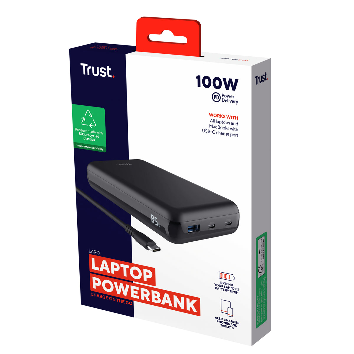 Trust Laro Batterie Externe 100W Noir