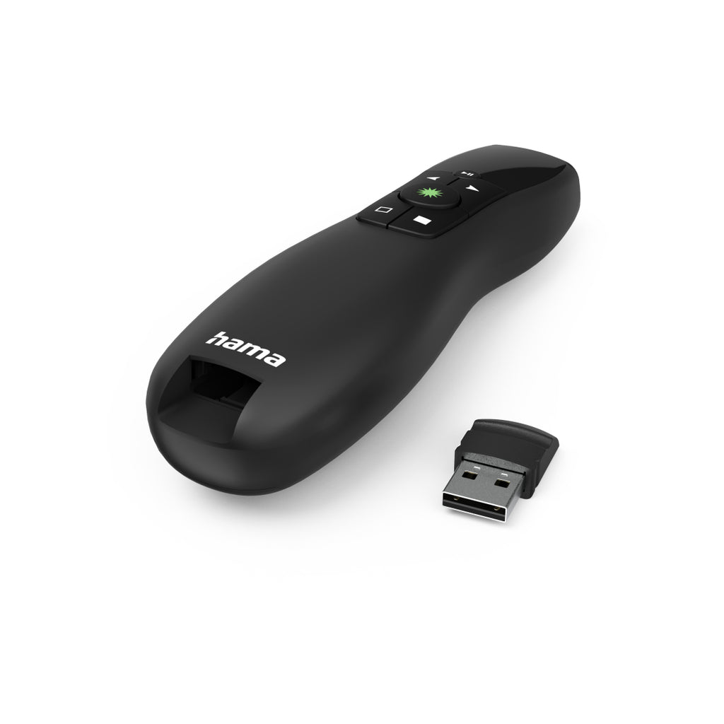 Hama Pointeur Lumineux 550 nm, Portée 20 m, Noir