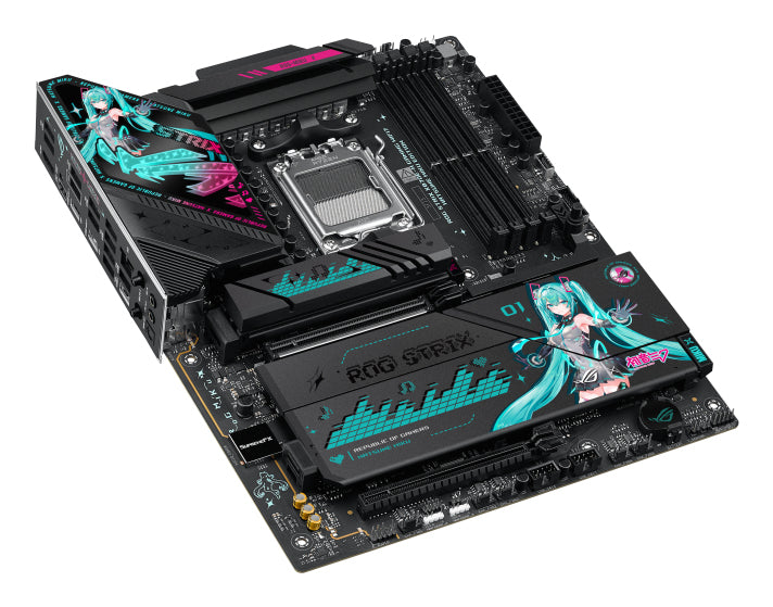 ASUS ROG STRIX X870E-H Gaming WiFi 7 Hatsune Miku Edition Carte Mère AMD X870E Socket AM5 ATX