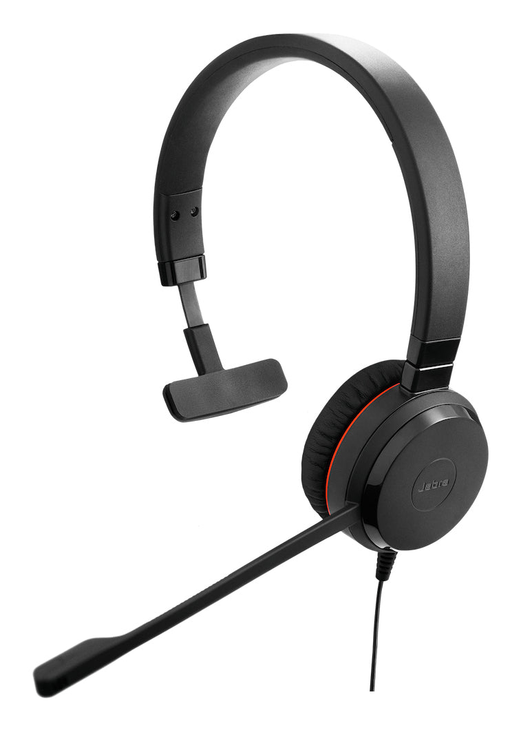 Jabra Evolve 30 II Casque Filaire USB Type-C / USB Type-A pour Bureau et Centre d'appels, Noir