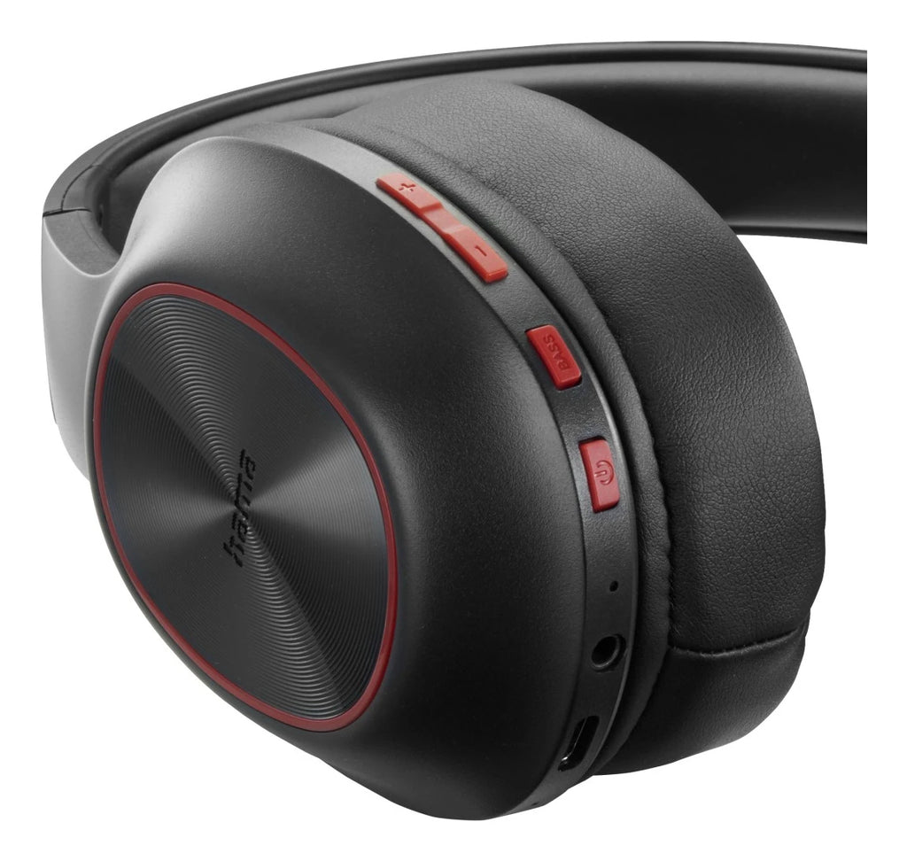 Hama Spirit Calypso III Casque Sans fil Arceau Appels/Musique Bluetooth Noir, Rouge