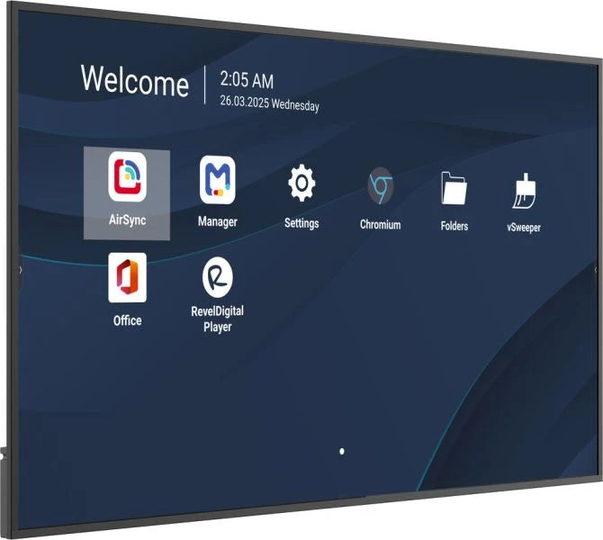Viewsonic CDE7514-2C Écran d'affichage dynamique Écran plat de signalisation numérique 190,5 cm (75") LCD Wifi 500 cd/m² 4K Ultra HD Noir Intégré dans le processeur Android 14 24/7