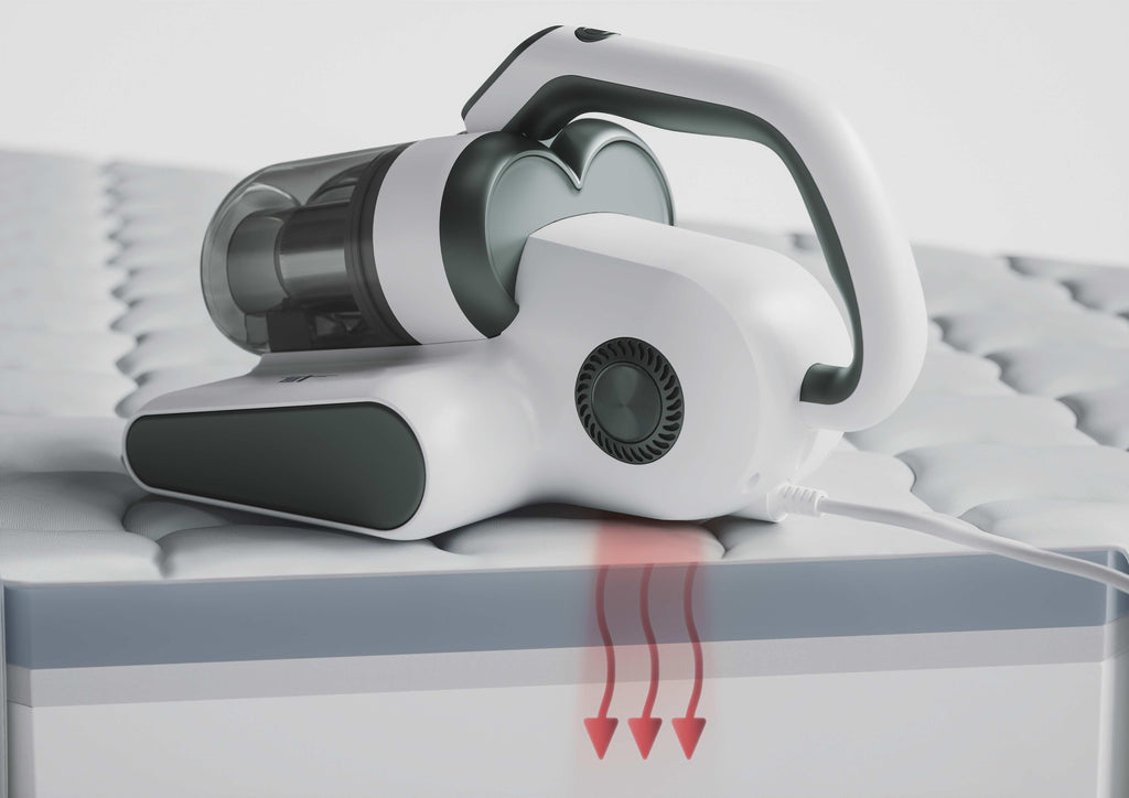 Hoover HMC510UV 011 aspirateur de table Sage, Blanc Sans sac