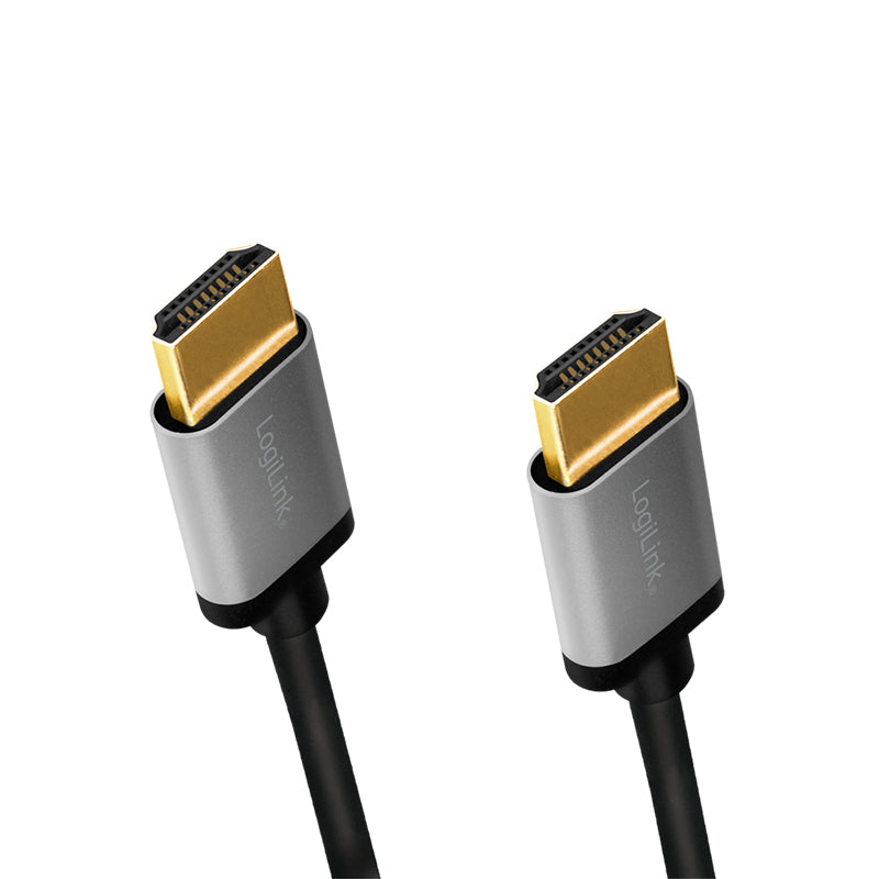 LogiLink CHA0102 Câble HDMI 2.0 Standard Type A, 3 m, Noir et Gris