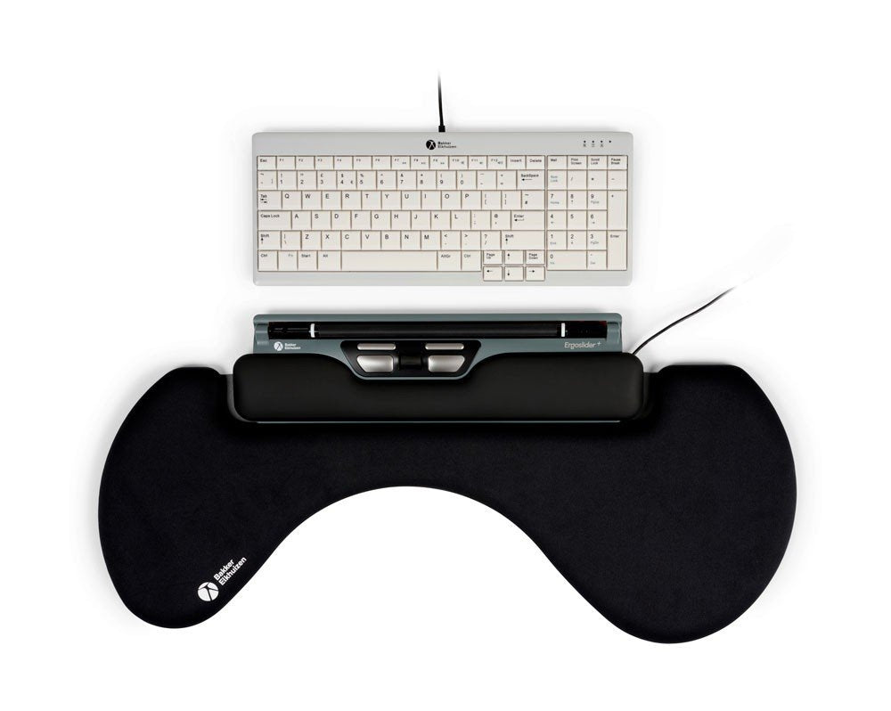 ErgoSlider+ Souris Centrale Ergonomique avec Repose-Poignet et Barre à Rouleau
