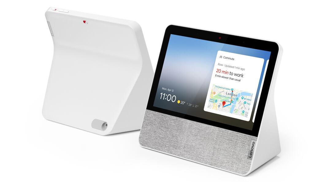 Lenovo Smart Display 7, Écran Intelligent 7 pouces, Blanc