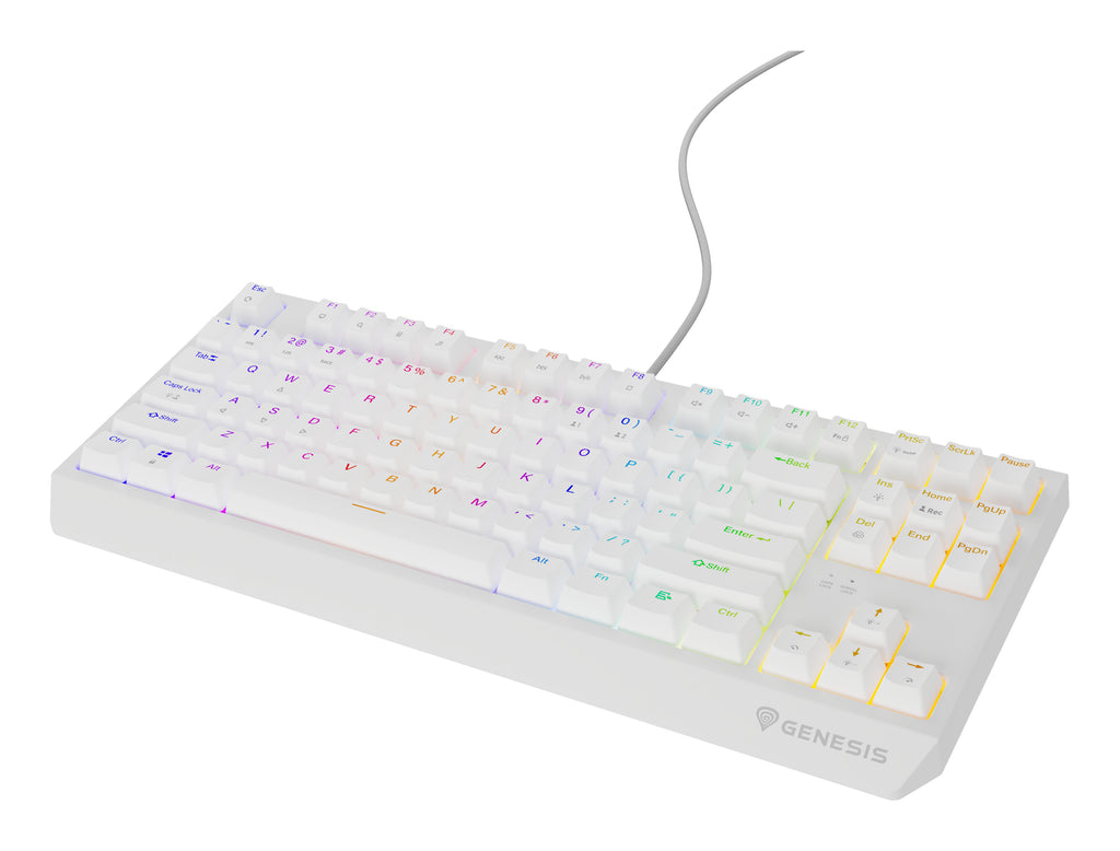 GENESIS Thor 230 TKL clavier Gaming USB QWERTY Anglais américain Blanc