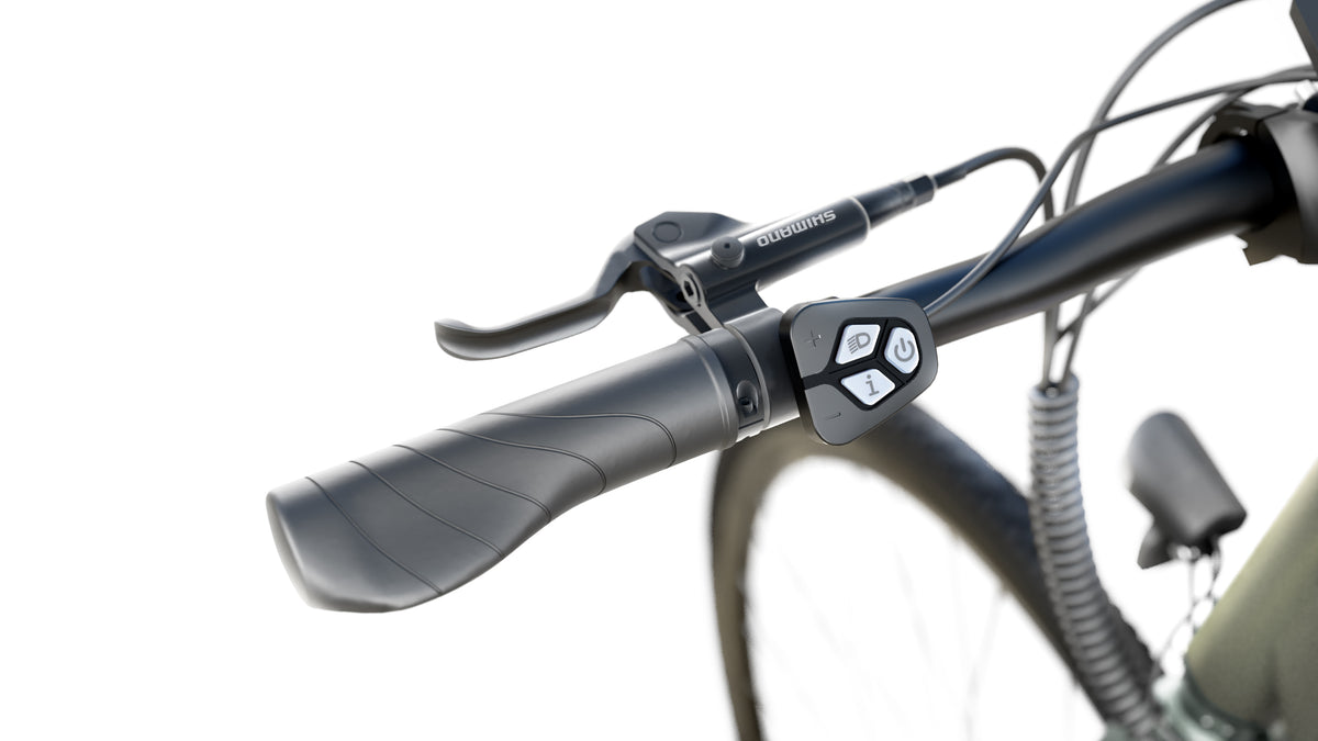 Sharp BK-GS03-EG Vélo Électrique 20 Pouces, Aluminium, Olive, 111,8 cm