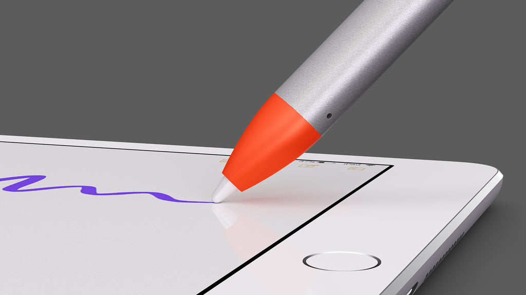 Logitech Crayon Stylet Numérique, Gris et Orange