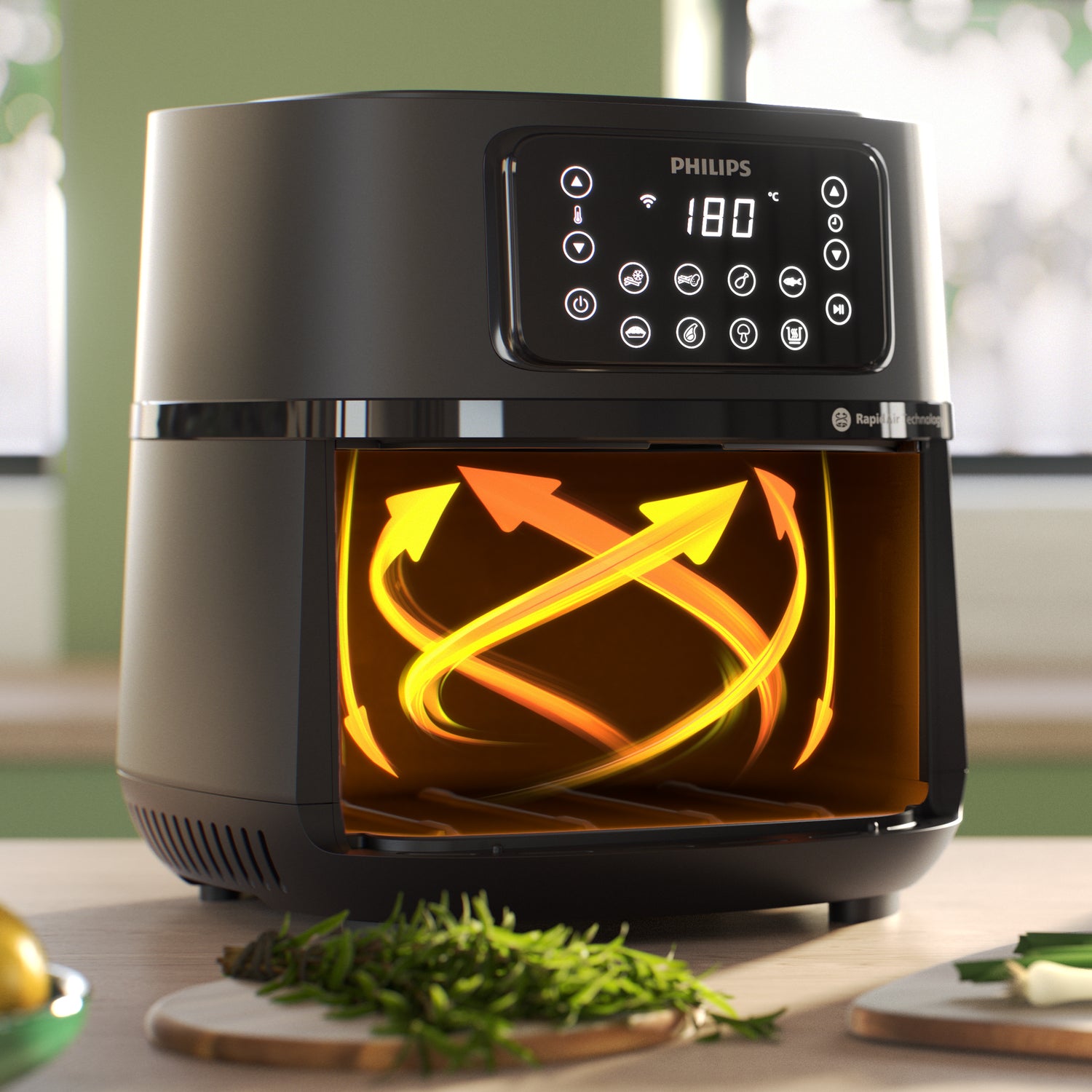 Philips 5000 series Série 5000 Connecté HD9285/93 Airfryer XXL 7,2L 16-en-1, Jusqu'à 6 portions