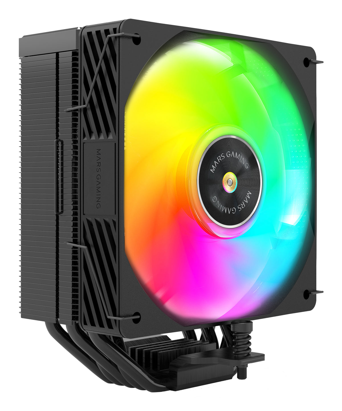 Mars Gaming MCPUX5ARGB système de refroidissement d’ordinateur Processeur Refroidisseur d'air 12 cm Noir 1 pièce(s)