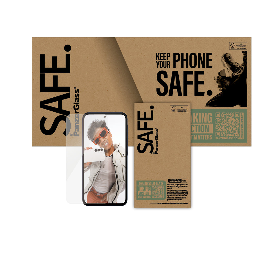 PanzerGlass PanzerGlass SAFE. by ® Screen Protector Samsung Galaxy A36 5G | Ultra-Wide Fit Protection d'écran transparent 1 pièce(s)