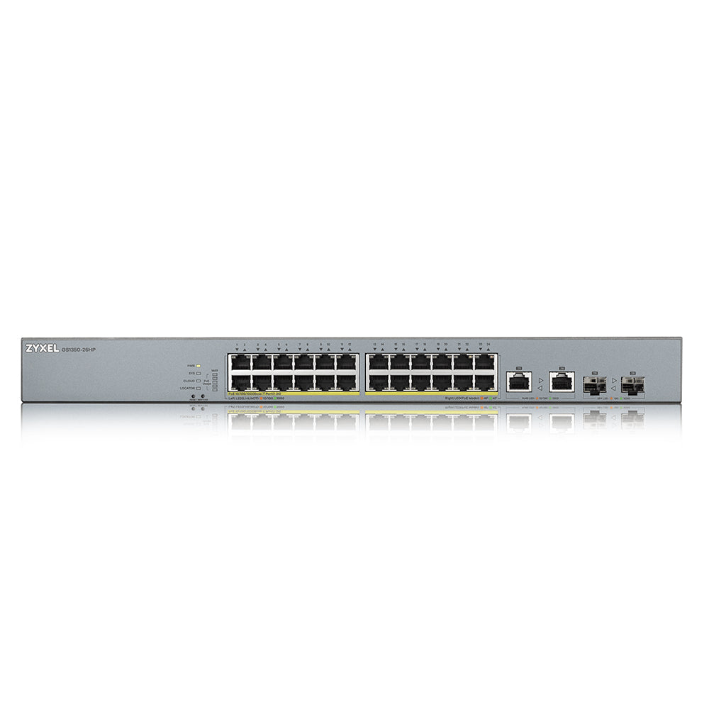 Zyxel GS1350-26HP-EU0101F Commutateur Réseau Géré L2 Gigabit Ethernet PoE Gris