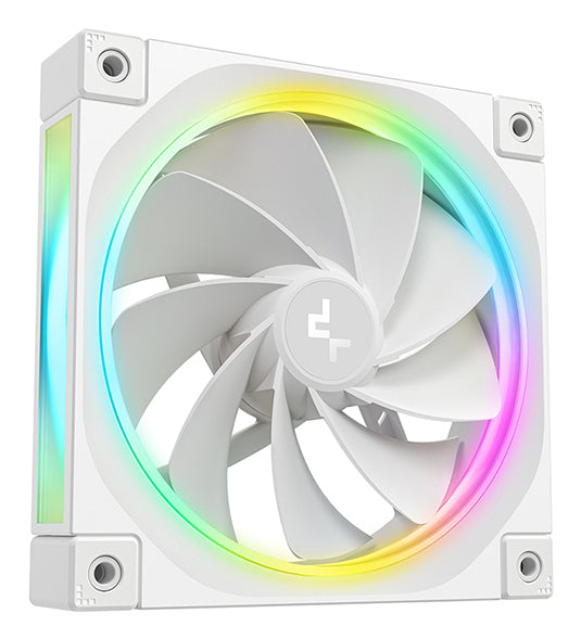 Deepcool FL12R Kit Ventilateur de Boîtier 120 mm, Blanc, 1 unité