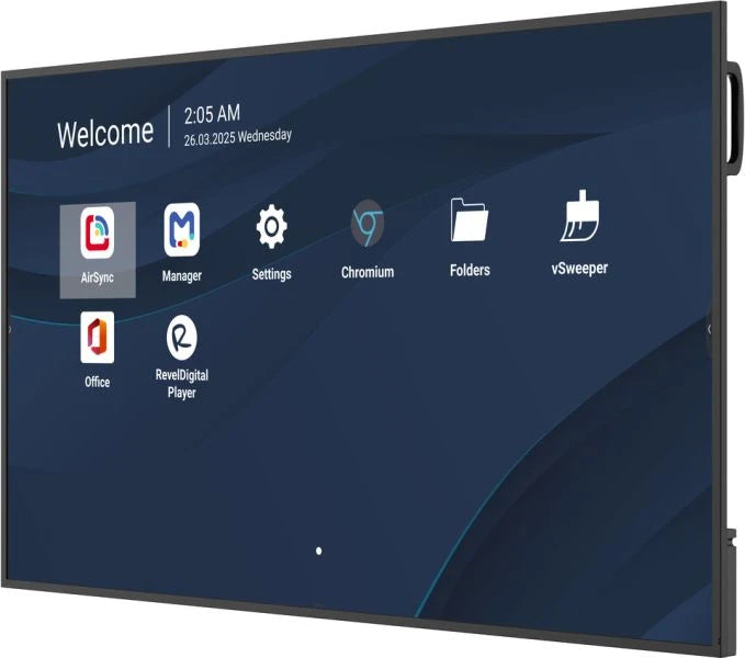 Viewsonic CDE6514-2C Écran d'affichage dynamique Écran plat de signalisation numérique 165,1 cm (65") LCD Wifi 500 cd/m² 4K Ultra HD Noir Intégré dans le processeur Android 14 24/7