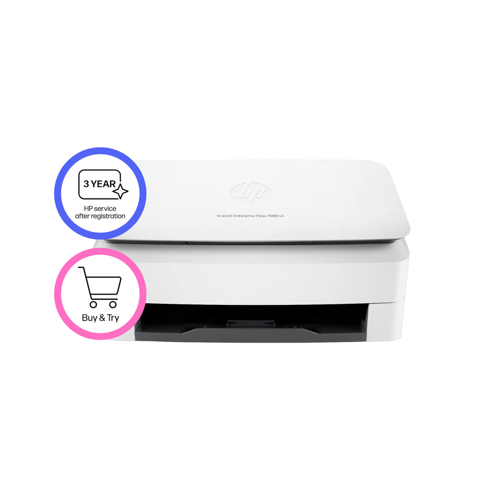 HP Scanjet Enterprise Flow 7000 s3 Alimentation feuille à feuille de scanner 600 x 600 DPI A4 Blanc