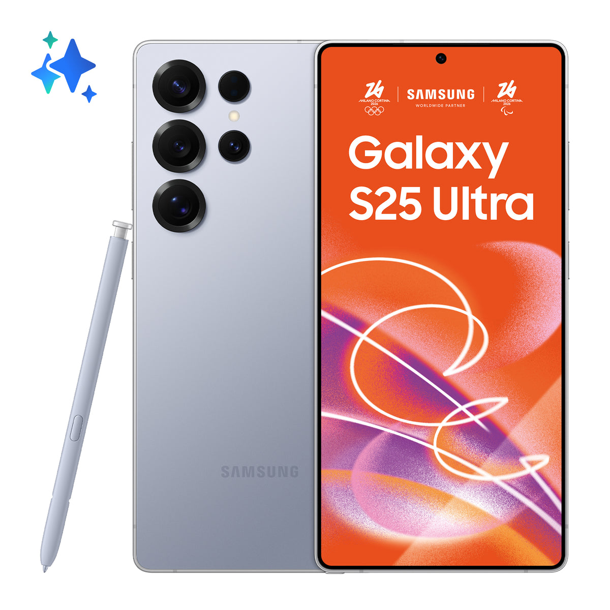 Samsung Galaxy S25 Ultra 17,5 cm (6.9") Double SIM Android 15 5G USB Type-C 12 Go 256 Go 5000 mAh Bleu, Argent