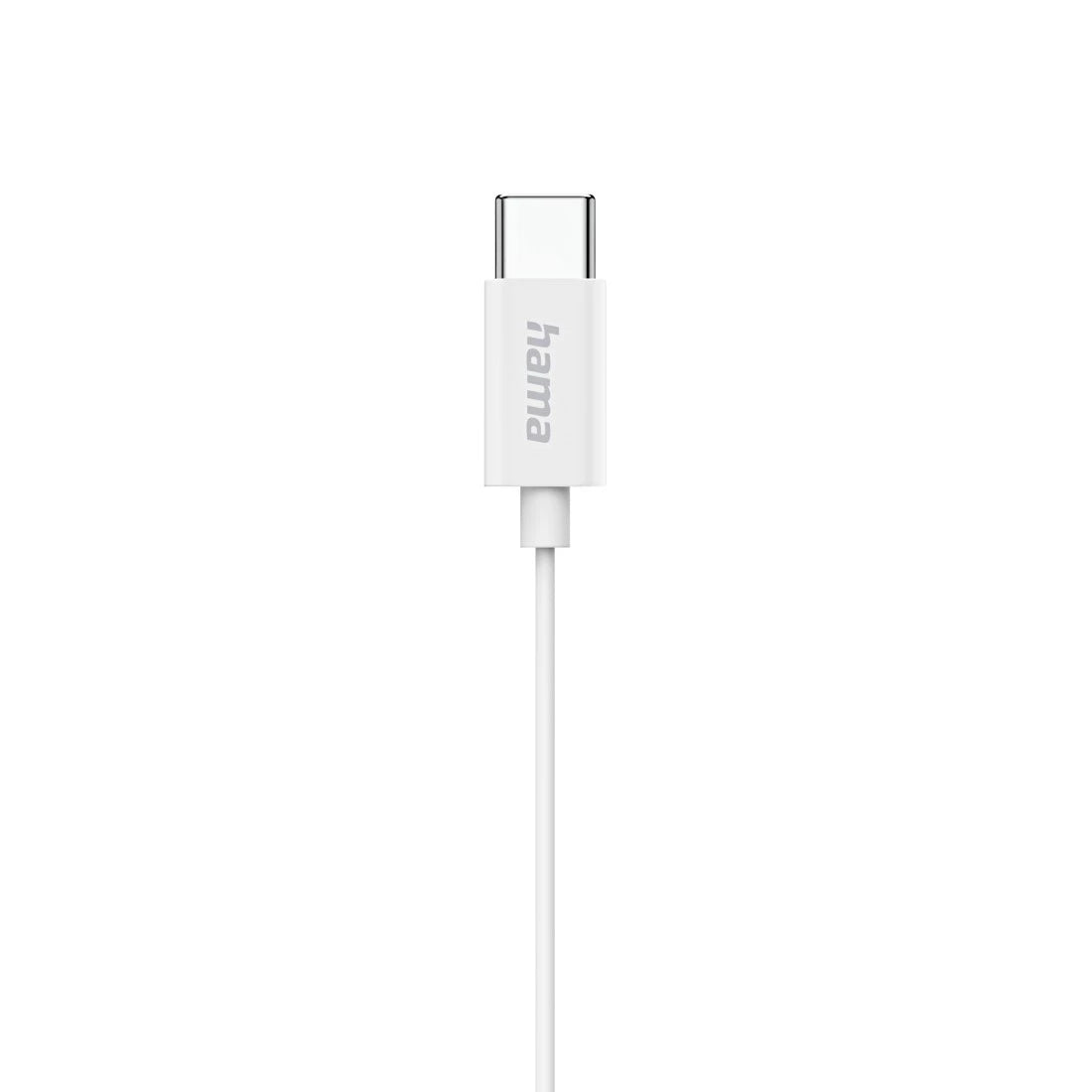 Hama Classy Casque Filaire USB Type-C pour Appels et Musique, Blanc