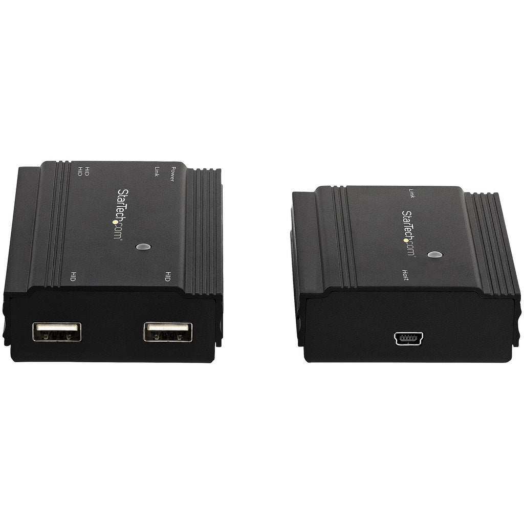 StarTech.com Hub USB 2.0 sur Câble Ethernet CAT5e/CAT6/CAT7, 4 Ports, Extension 100m, Boîtier Métal, Alimentation Extern