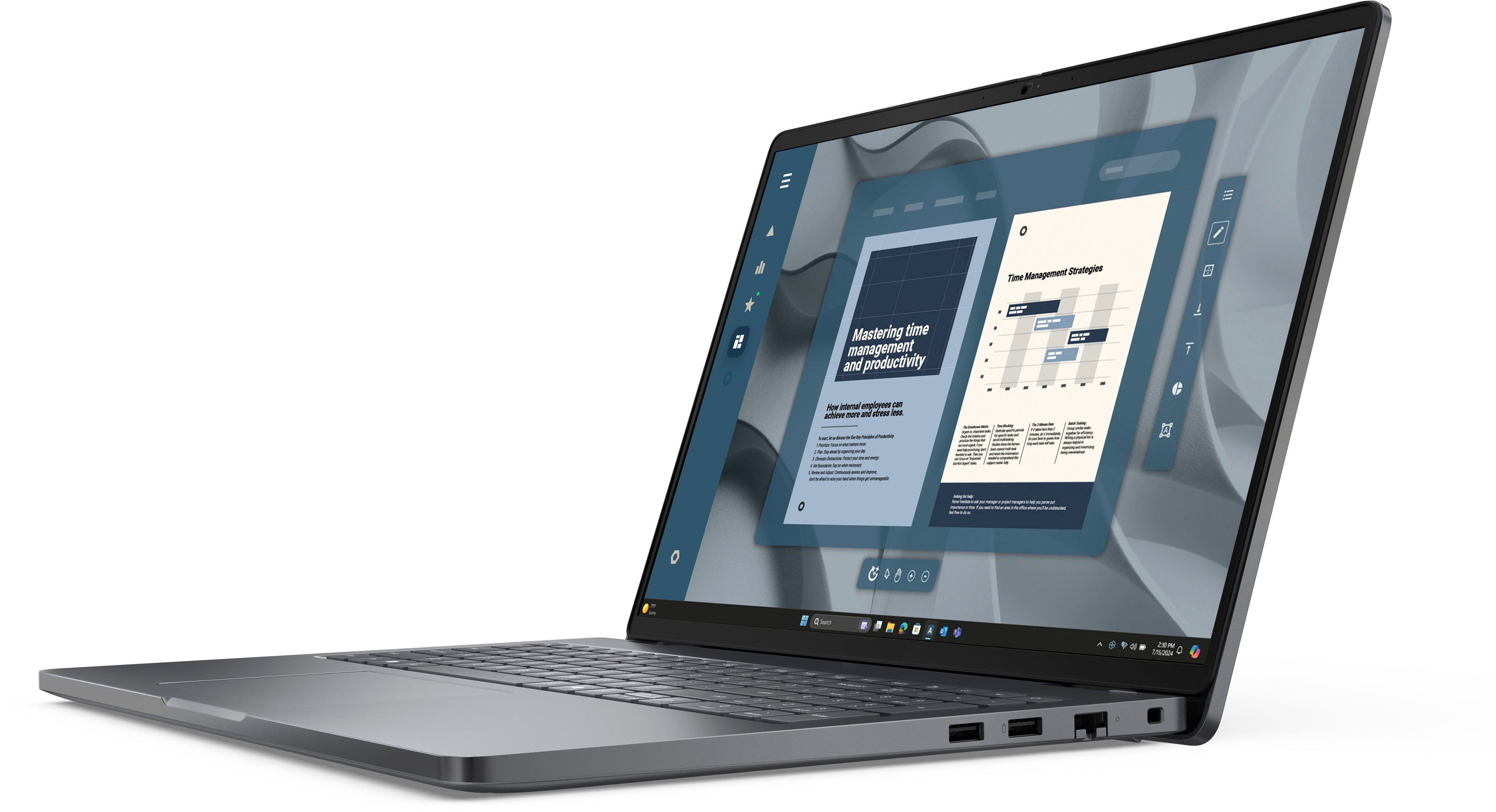 DELL Pro 16 PC16255 AMD Ryzen™ 5 220 Ordinateur portable 40,6 cm (16") Full HD+ 16 Go DDR5-SDRAM 512 Go SSD Wi-Fi 6E (802.11ax) Windows 11 Pro Allemand Noir