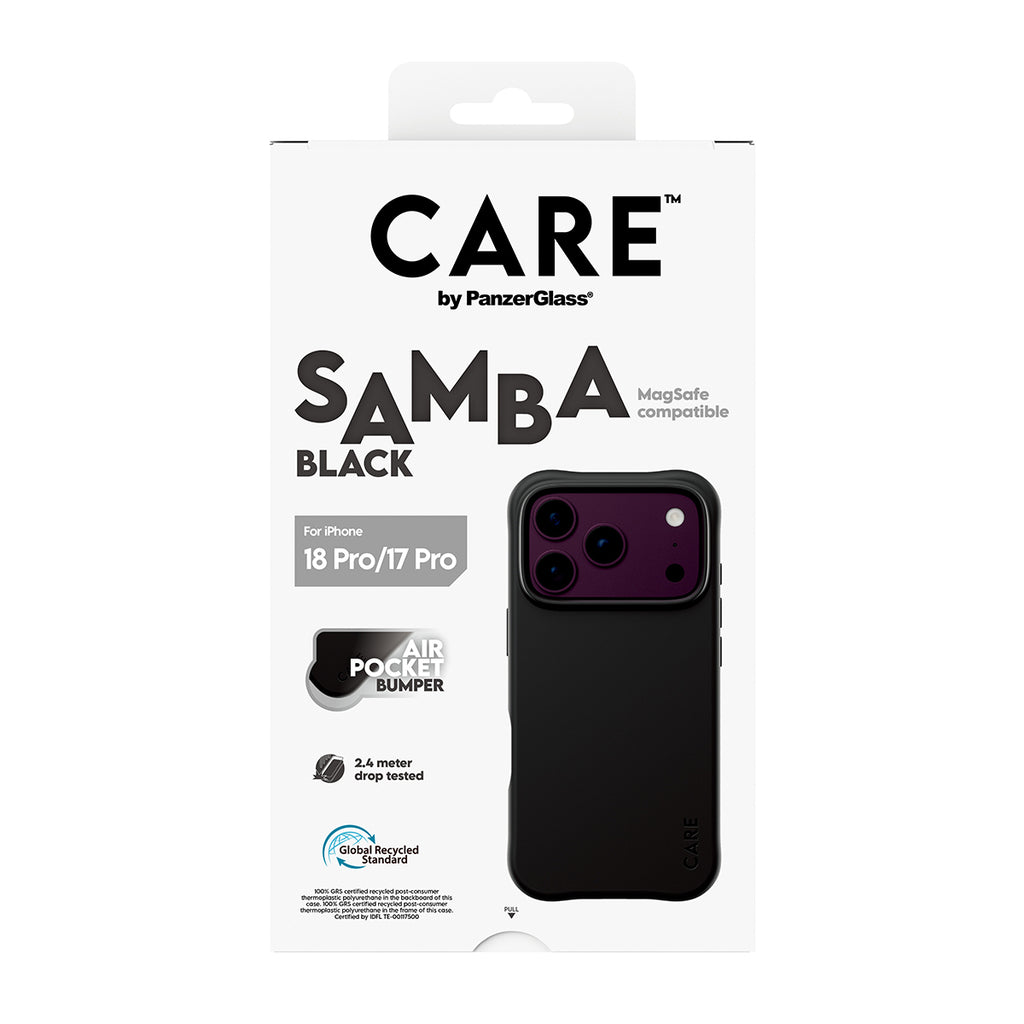 PanzerGlass CARE™ by ® Samba Case Black w. MagSafe iPhone 2026 Pro | 17 Pro coque de protection pour téléphones portable