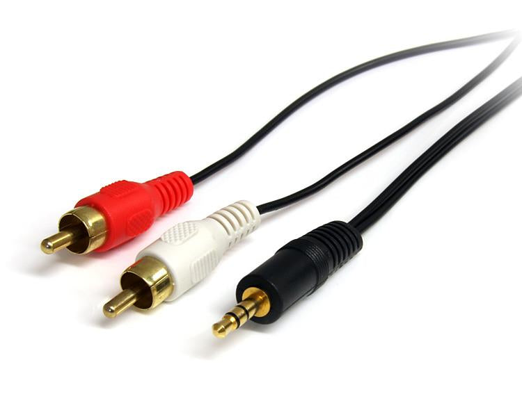 StarTech.com Câble Audio Stéréo 1 m, Mâle 3,5 mm vers 2 x RCA Mâle
