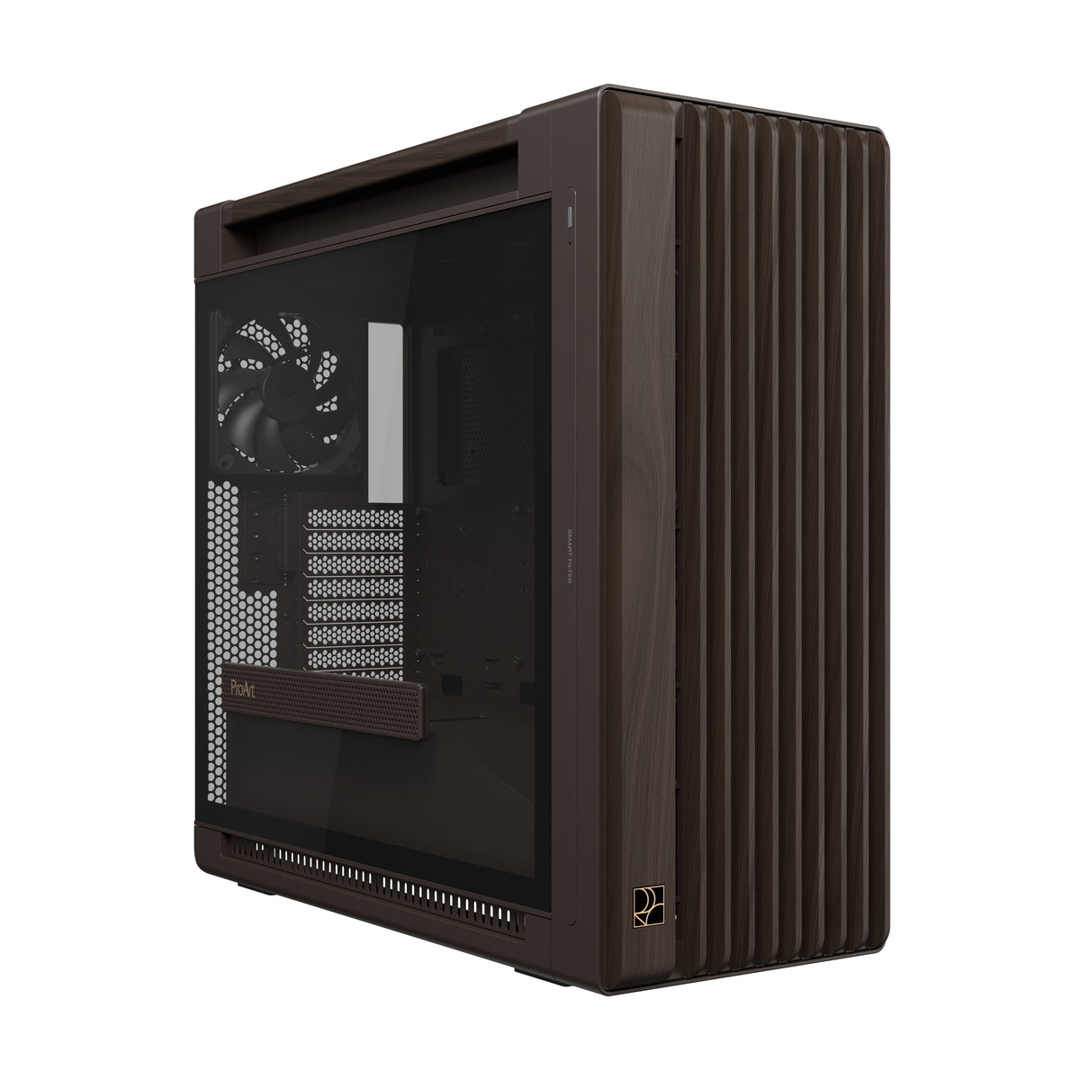 ASUS ProArt PA602 Walnut Wood Retro TG Tower Udvidet ATX
