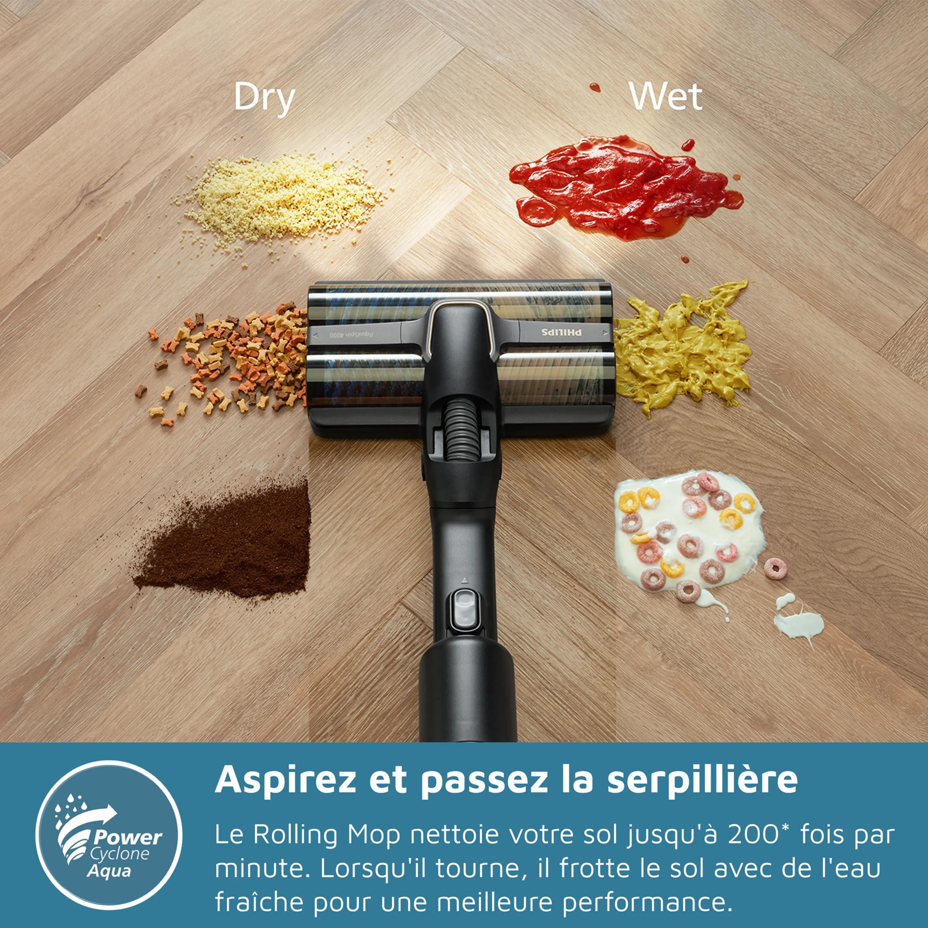 Philips 9000 Series AquaTrio sans fil Vacuum & Wash série 9000
