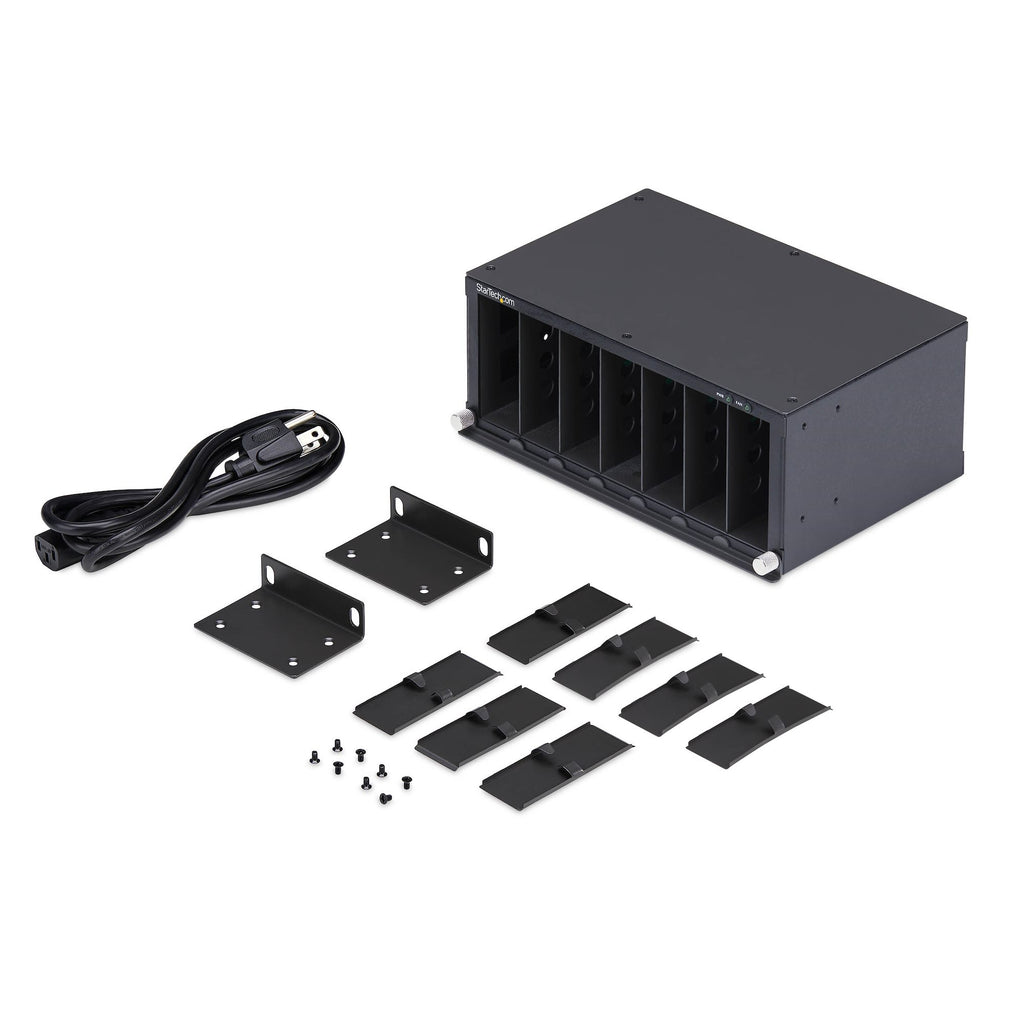 StarTech.com Châssis de Convertisseur de Média Non Géré 7 Slots pour Série MCM, Refroidissement Actif, Rack 10 pouces, C