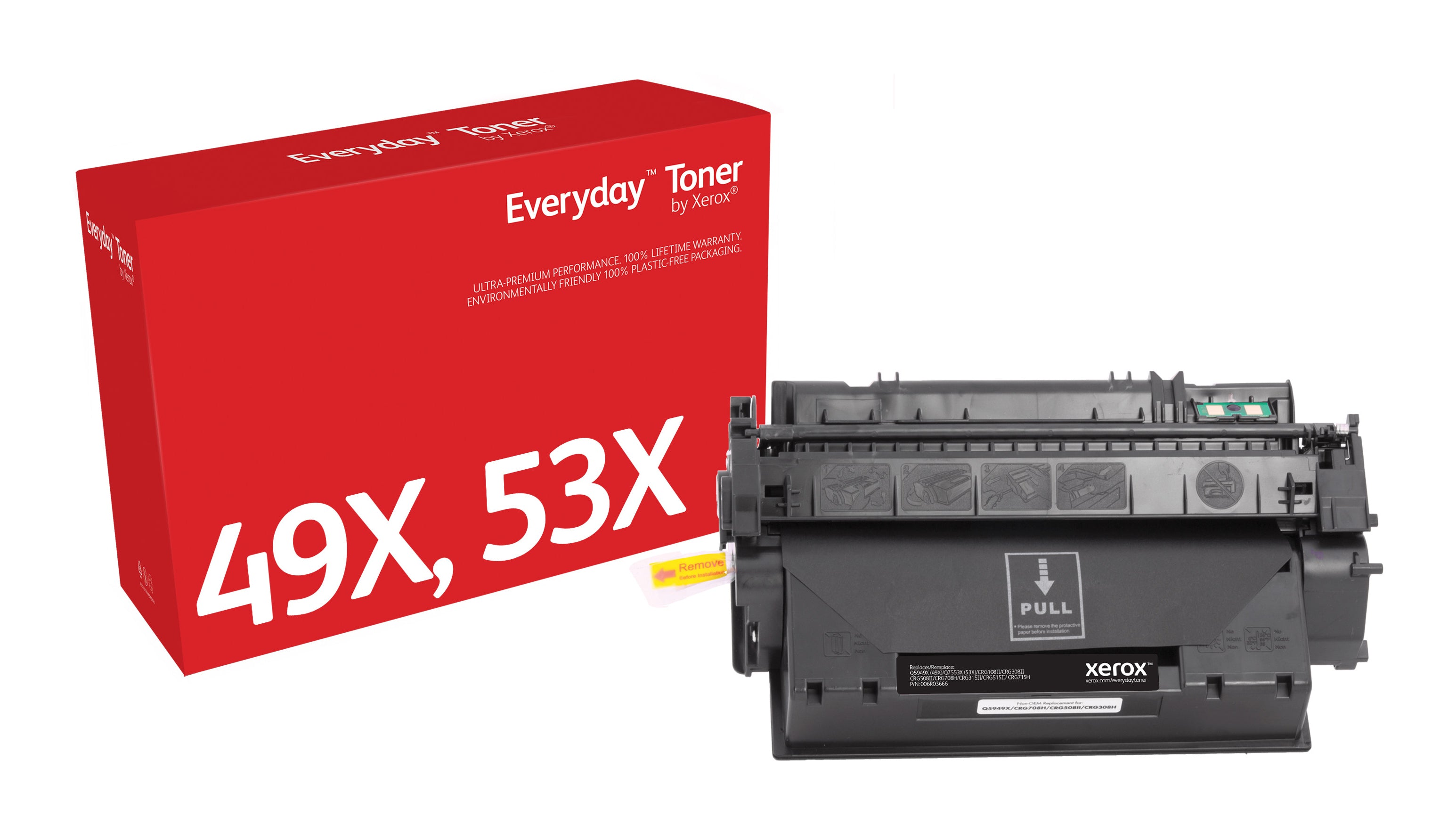 Toner Everyday™ Noir de Xerox compatible avec HP 49X 53X (Q5949X/ Q7553X), Grande capacité