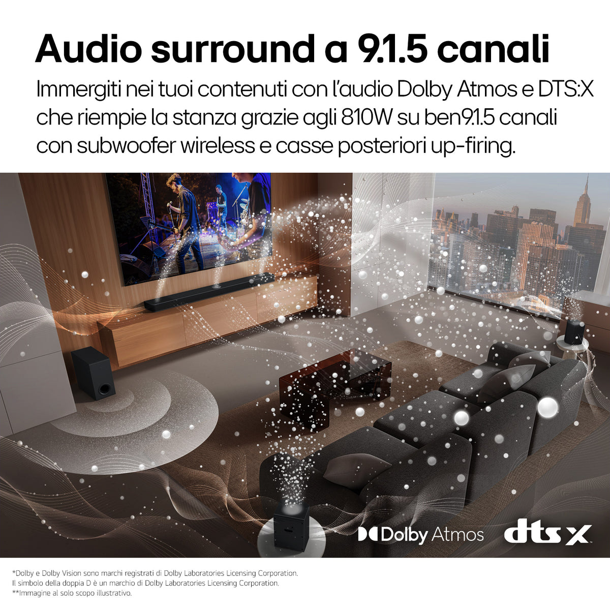 LG S95TR Noir 9.1.5 canaux 810 W