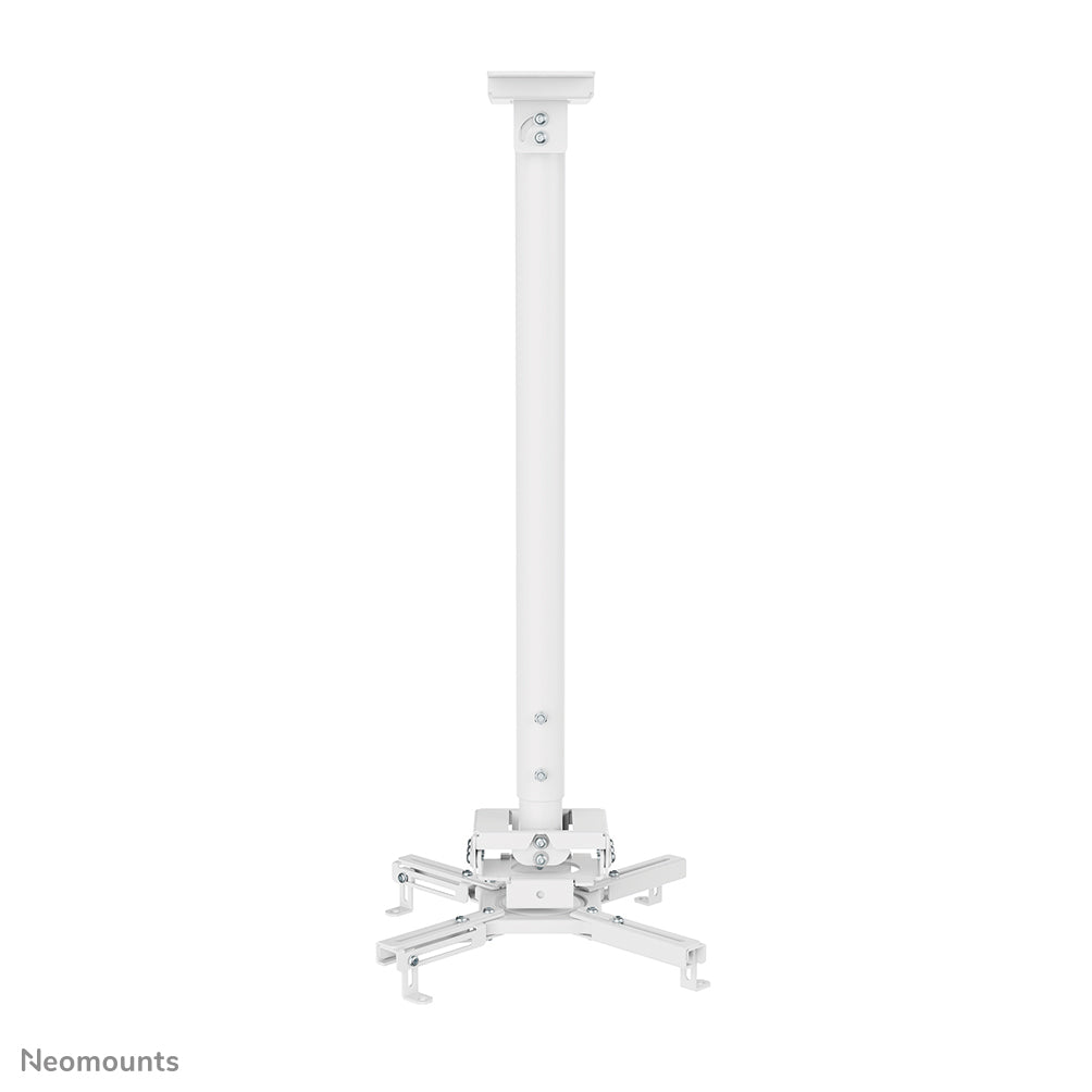 Neomounts Neomounts CL25-550WH1 Support de plafond pour vidéoprojecteur - h74.5-114.5 cm - installation facile - orientable