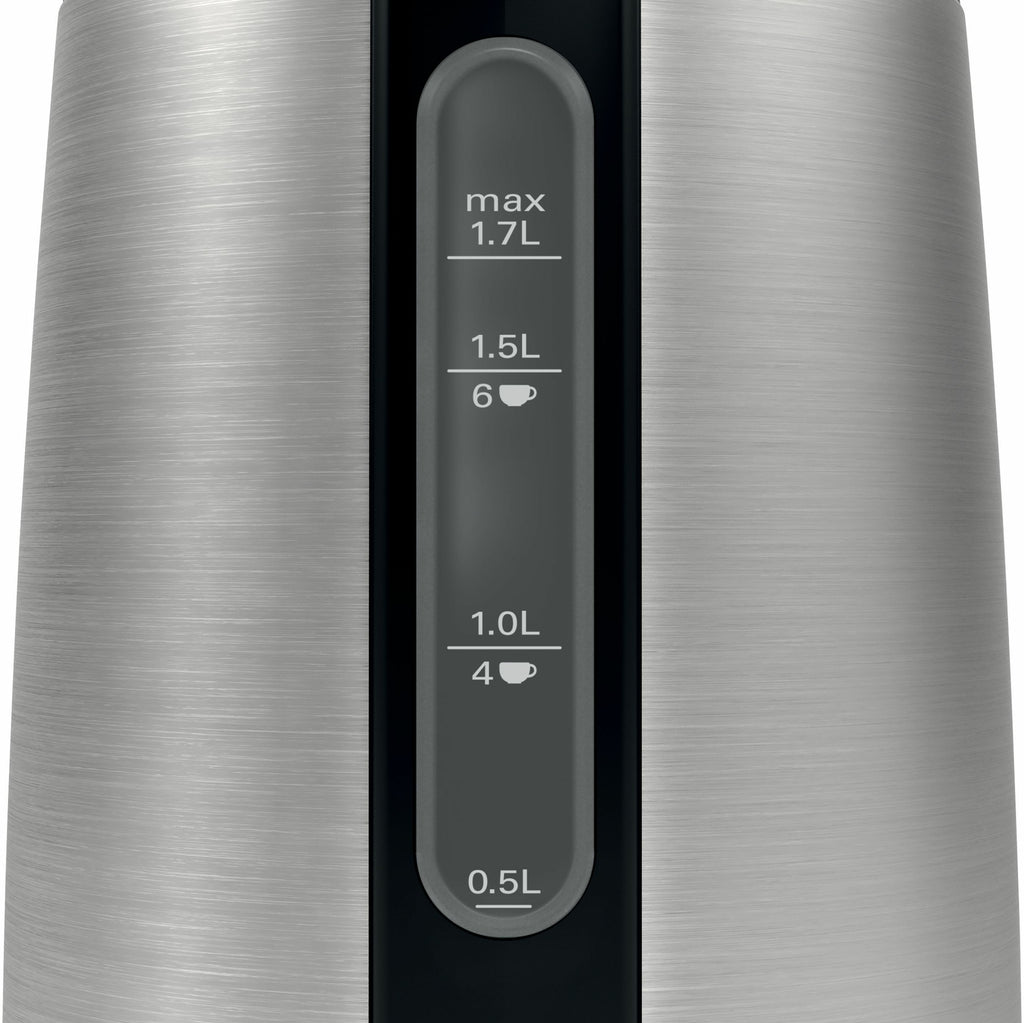 Bosch Bosch TWK3P420 bouilloire 1,7 L 2400 W Noir, Acier inoxydable