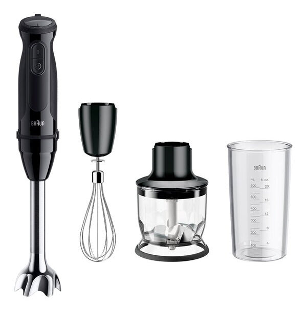 Braun MultiQuick 5 MQ 50202 M Mixeur Plongeant 1000 W, Noir, Bol 0,6 L