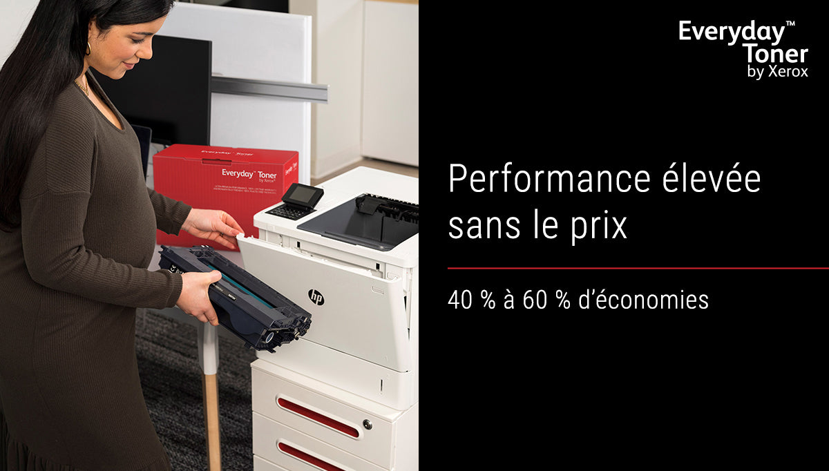 Toner Noir Everyday™ de Xerox compatible avec Brother TN2510XL, Grande capacité