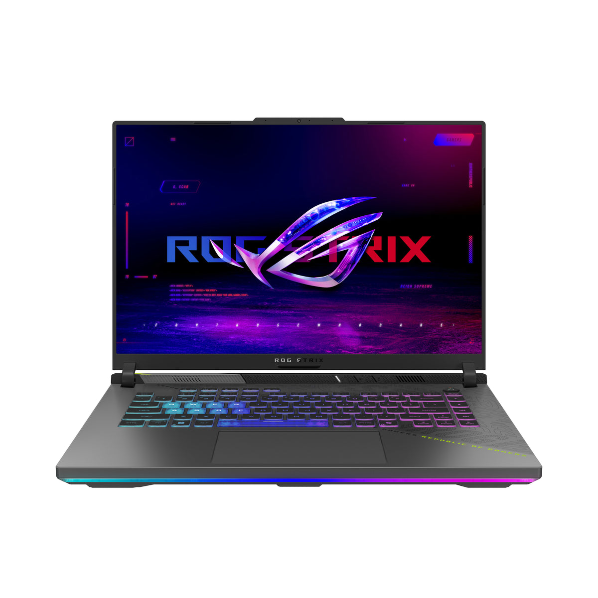 ASUS ROG Strix G16 G614PW-TS092W AMD Ryzen™ 9 8940HX Ordinateur portable 40,6 cm (16") WQXGA 32 Go DDR5-SDRAM 1 To SSD NVIDIA GeForce RTX 5080 Wi-Fi 6E (802.11ax) Windows 11 Home Gris QWERTZ Allemand