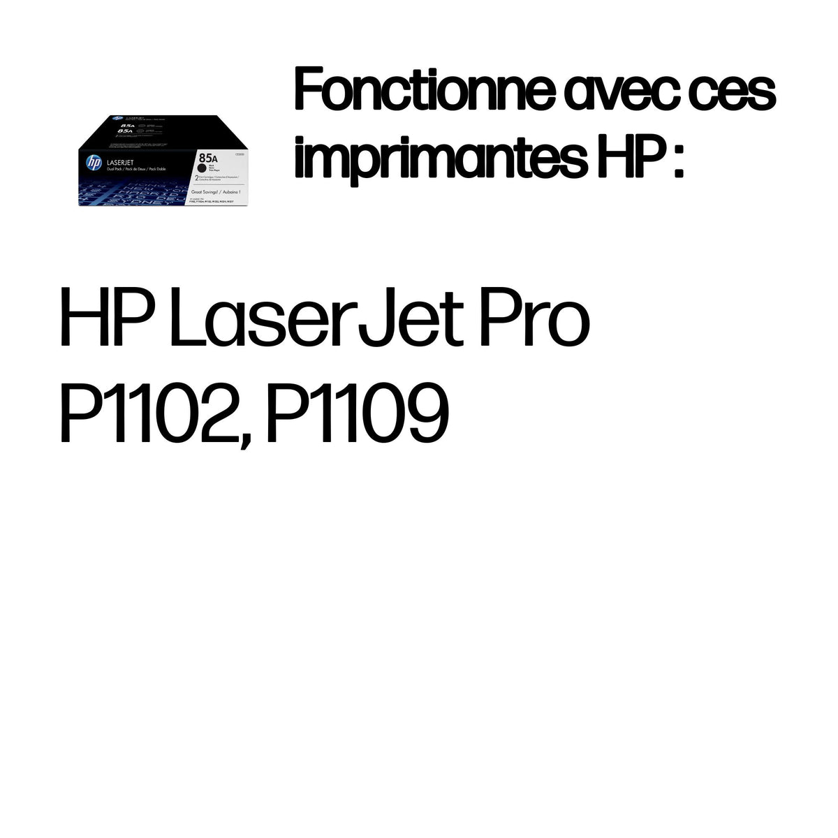 HP 85A Pack de 2 Toners LaserJet Noir Authentiques