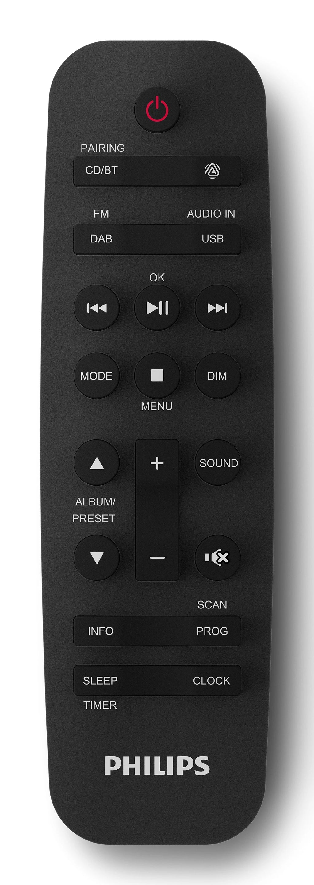 Philips TAM4505M2/12 Système Micro Audio Domestique 80W, Noir et Gris Foncé