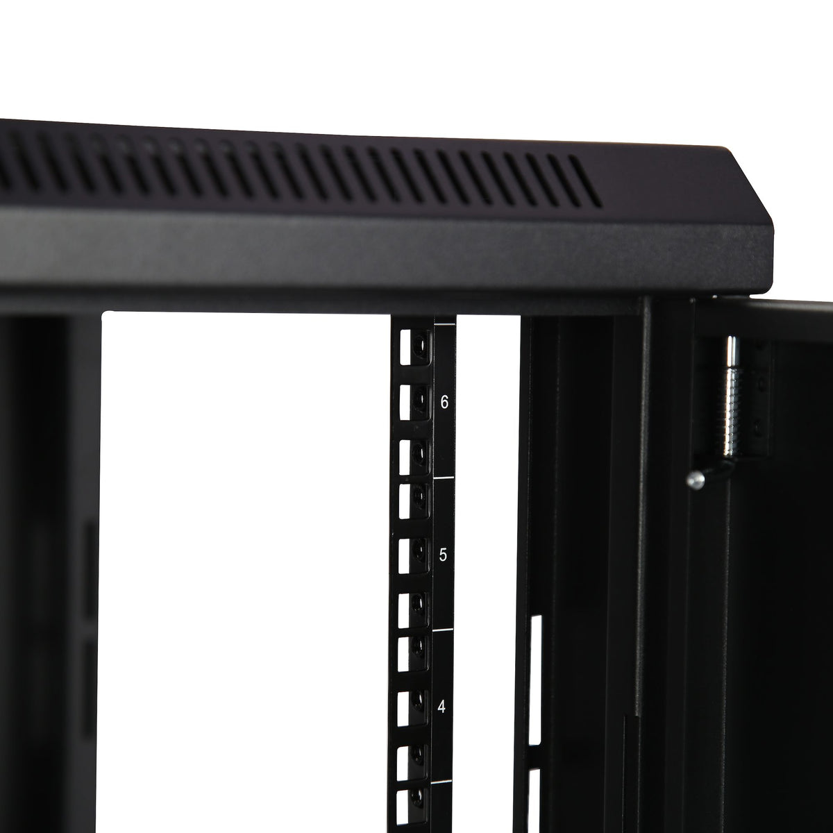StarTech.com Armoire Réseau Murale 6U avec Étagère 1U, Rack Serveur 19" à Charnières et Ventilée