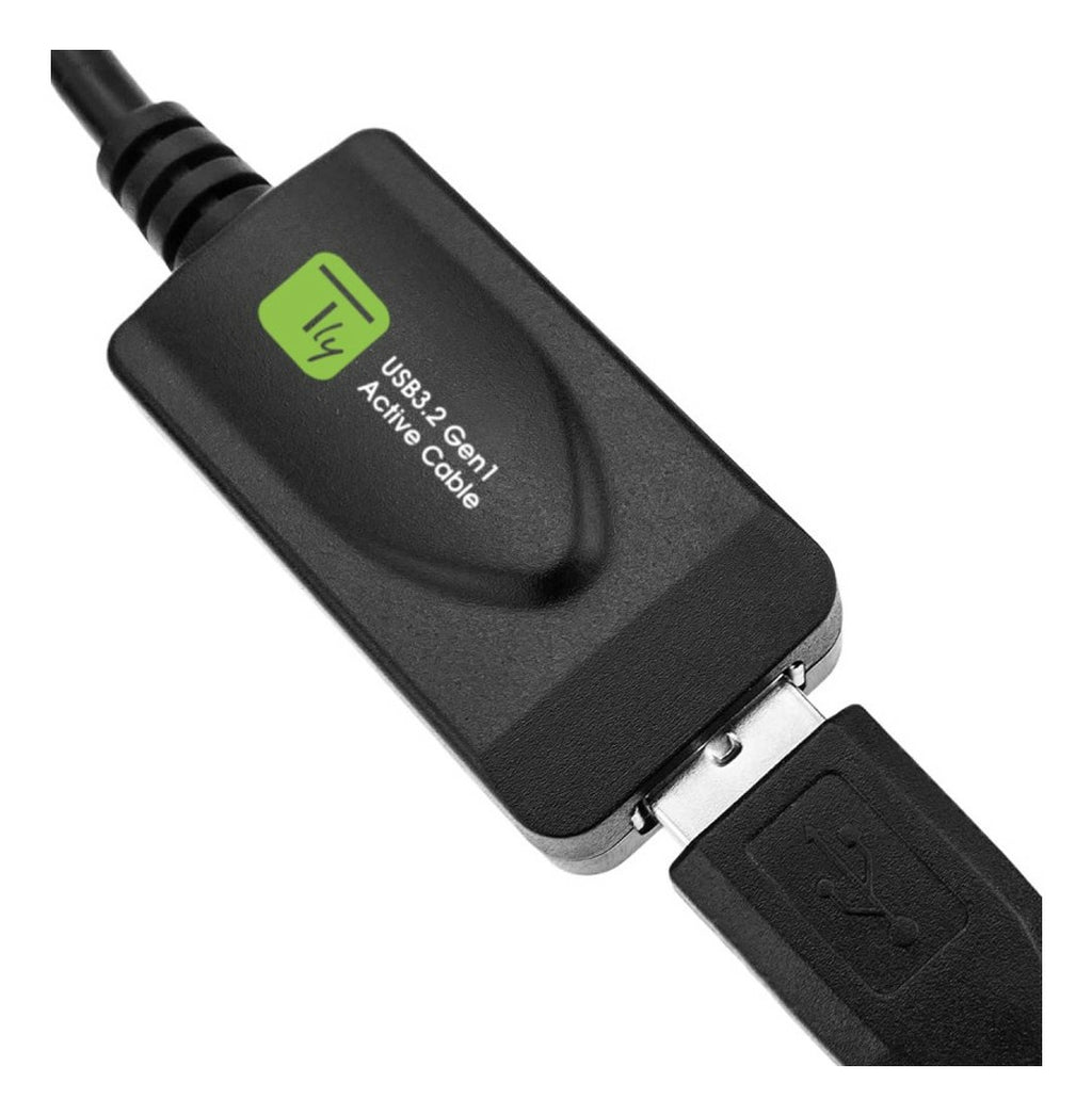 Câble USB 3.2 Gen 1 (3.1 Gen 1) USB-A vers USB-A, 5 m, Noir, ICUR3050G